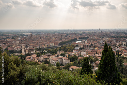 Verona city panomara in Autumn