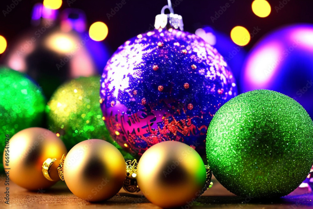 Fototapeta premium christmas balls