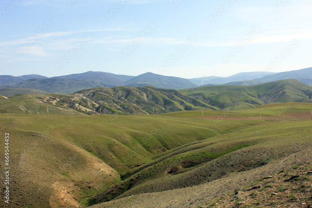 Beautiful green mountains. Khizi. Azerbaijan.