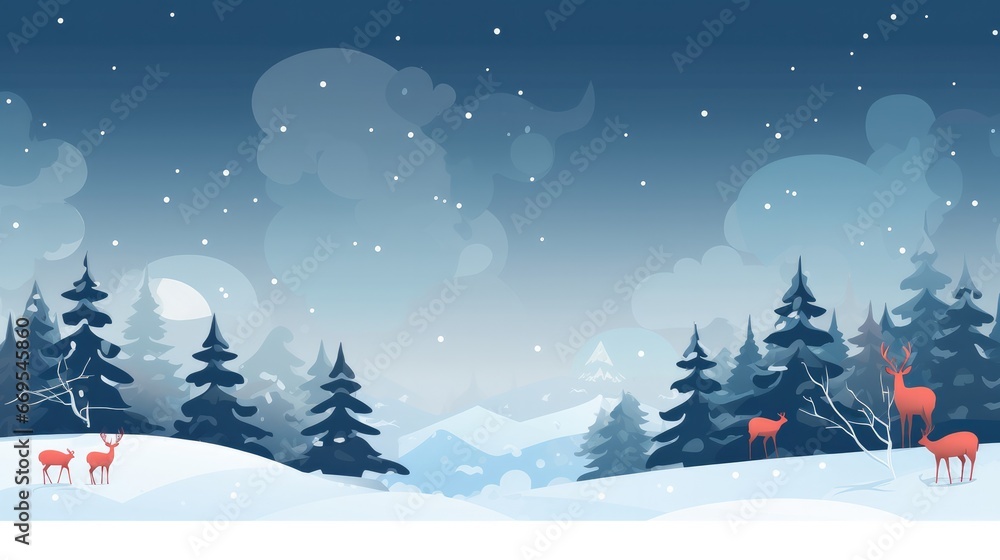 Winter christmas background with snow and frost with for web banner, design template, Generative AI Winter christmas background with snow and frost with for web banner, design template, Generative AI