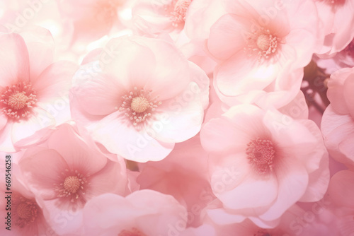 Soft foucs of sweet roses in pastel pink color texture for background, Generative AI photo