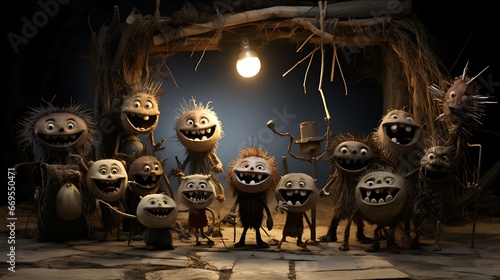 Halloween Creepy Cute Characters - wallpaper 