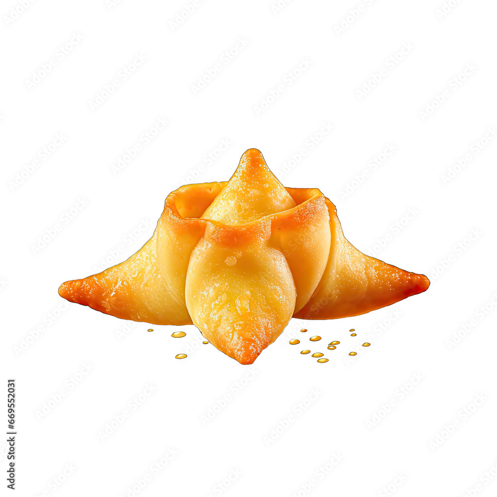 Crab Rangoon isolate on transparent background, png Stock Illustration ...