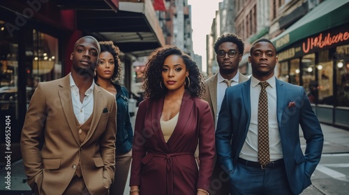 Confident Black Entrepreneurs in a Thriving Business