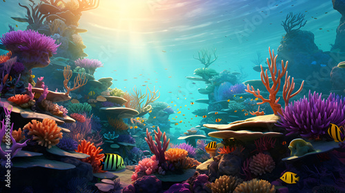 Coral Reef Background Images | generative AI