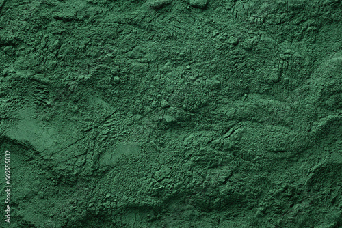 Green Algae Plant Powder Spirulina. Healthy dietary supplement.