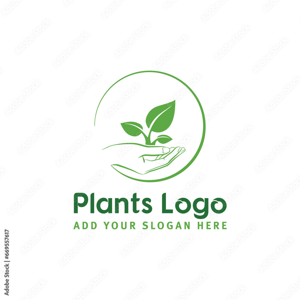 plant logo design vector format plant logo design vector format