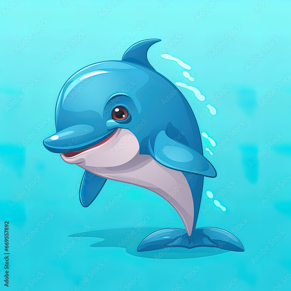 Obraz premium dolphin in the water