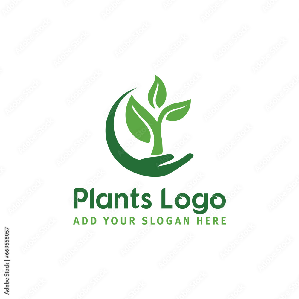 plant logo design vector format plant logo design vector format