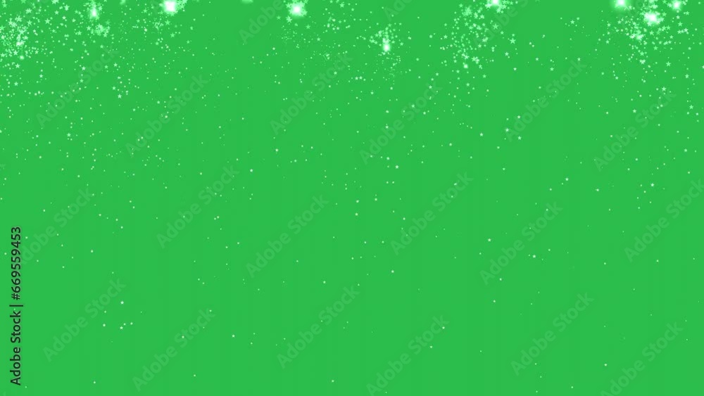 Falling magical stars on green screen motion graphic effects. Falling magical stars on green screen motion graphic effects.