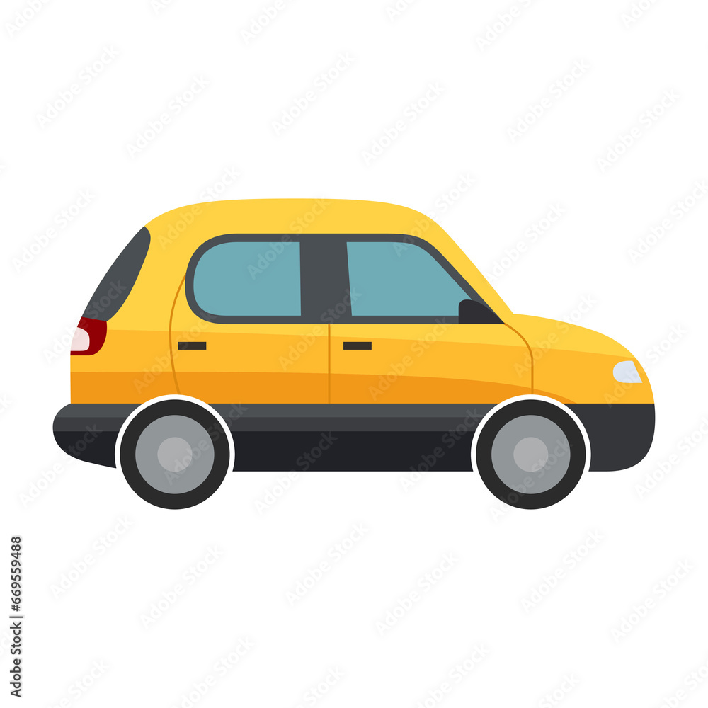 Set of car isolated on the background. Ready to apply to your design. Vector illustration.