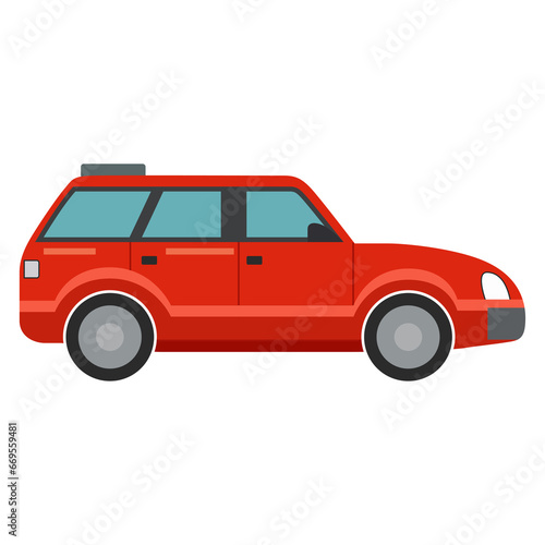 Set of car isolated on the background. Ready to apply to your design. Vector illustration.