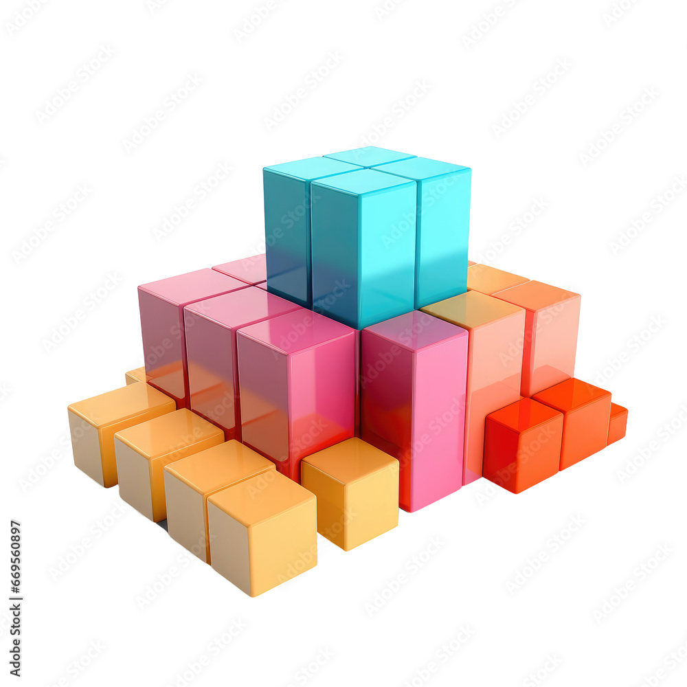 3d statistics, isolated white background, 3d image on white background 3d statistics, isolated white background, 3d image on white background