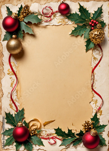 Christmas Vintage Paper Background