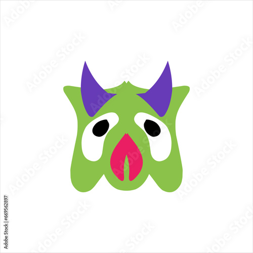 cute character head vector illustration for children educational use with different shapes and cute doll characters © Murdi Hafan