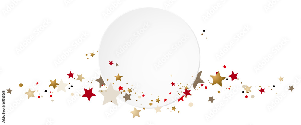 ÉTIQUETTE DE NOËL AVEC ÉTOILES DORÉES