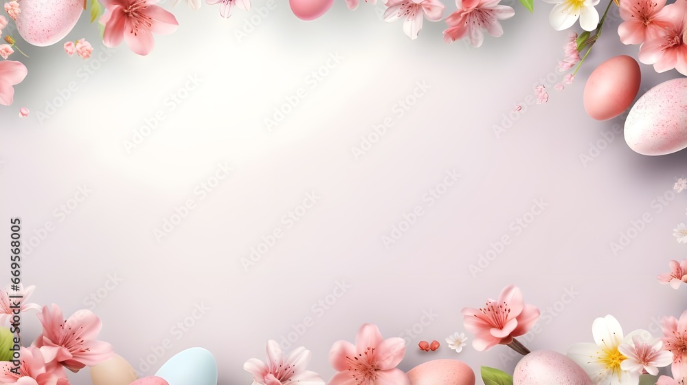 easter eggs border