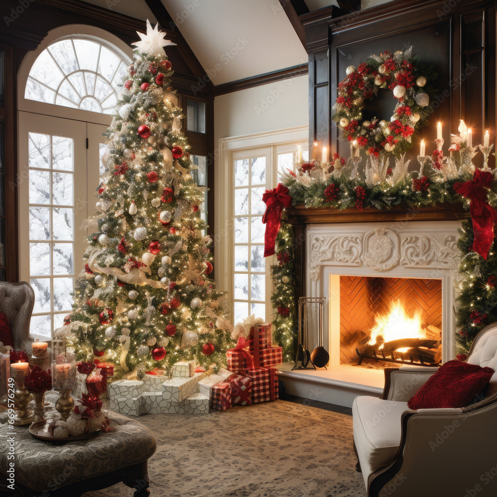 Weihnachtliches Wohnzimmer Weihnachtliches Wohnzimmer
