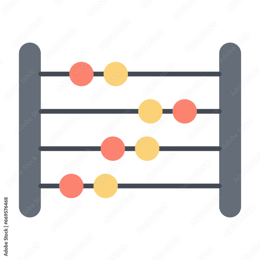 Abacus Flat Icon Abacus Flat Icon