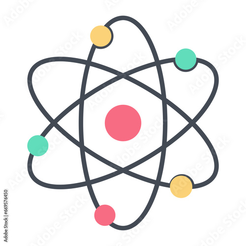 Atom Flat Icon