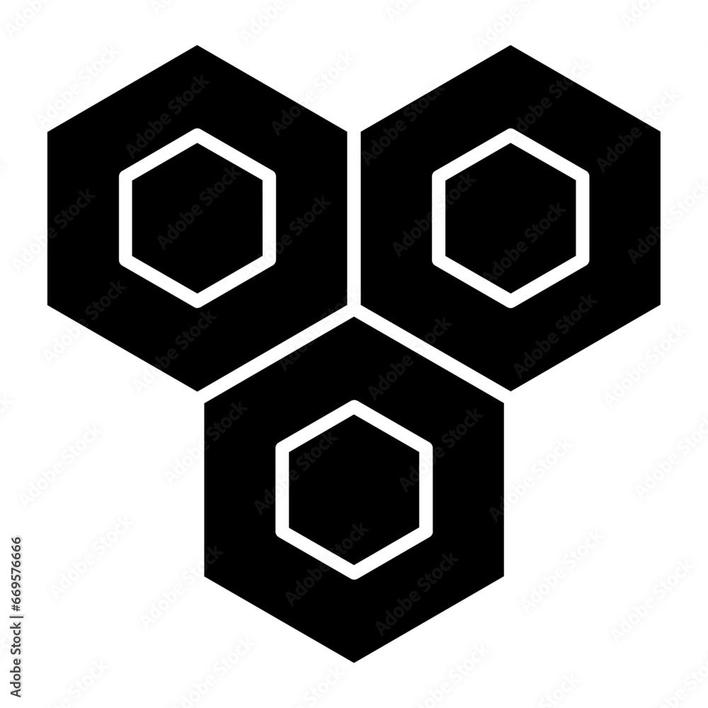 Nanotechnology Glyph Icon Nanotechnology Glyph Icon