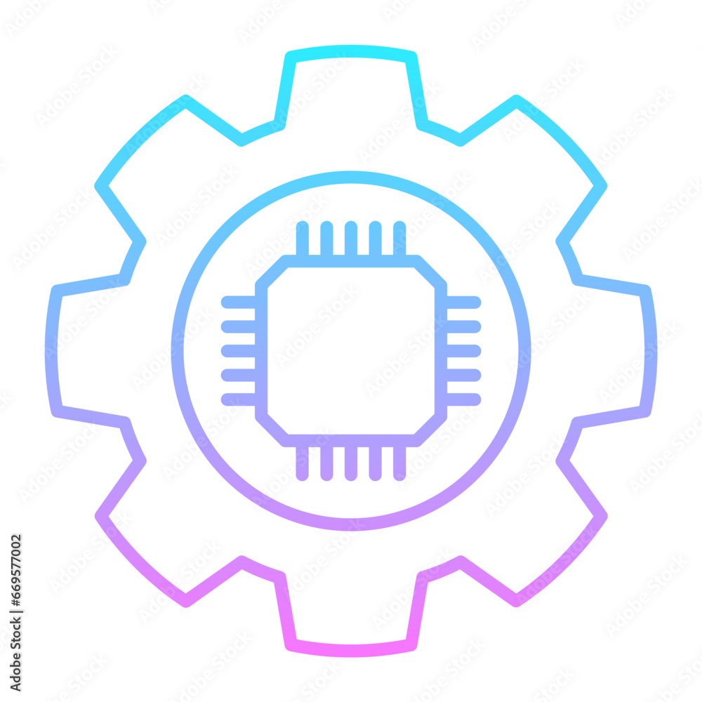 Automated Gradient Icon Automated Gradient Icon