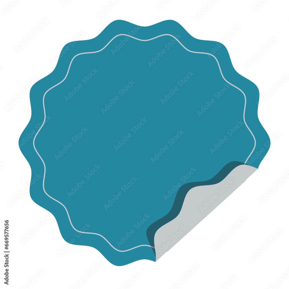 Blank Sticker Label For Sale Promotion. Flat Design. Vector Illustration Set. Blank Sticker Label For Sale Promotion. Flat Design. Vector Illustration Set.