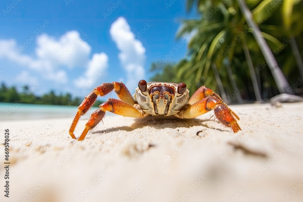 crab on the beach crab on the beach