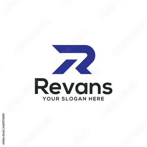 Letter R Modern Logo Design