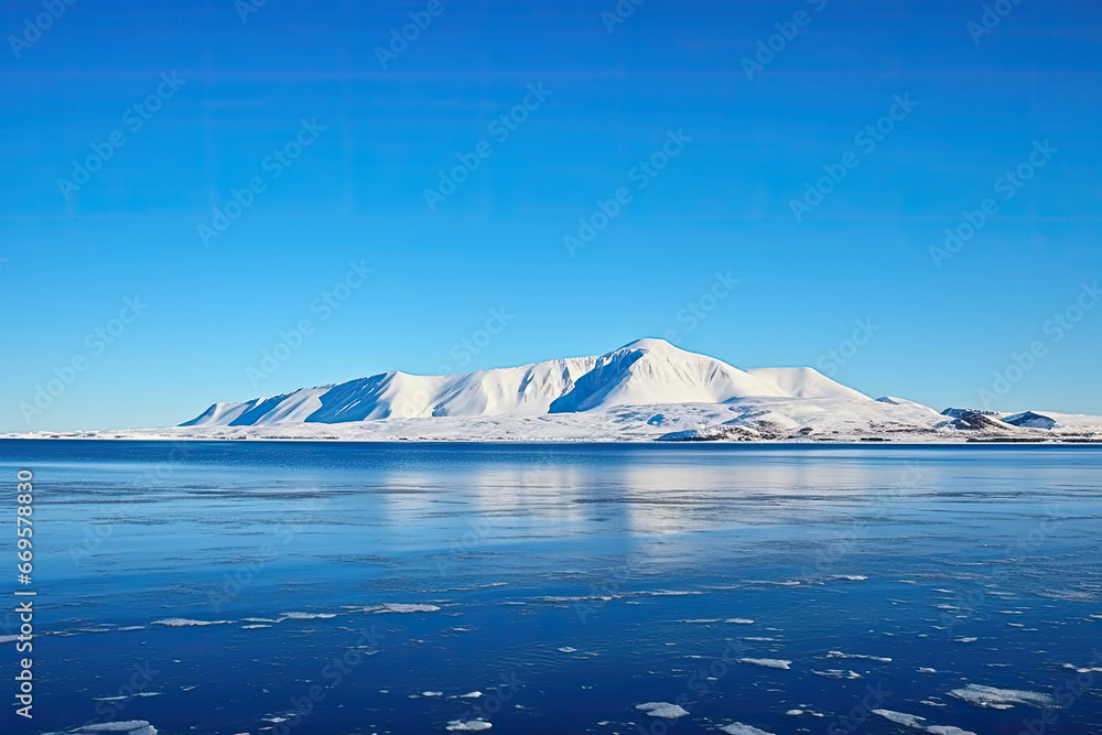 Snow covered mountain Snow covered mountain