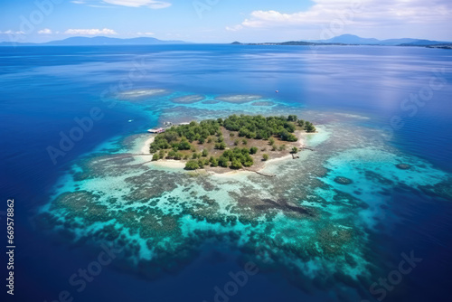 tropical island in the sea © Jelmar