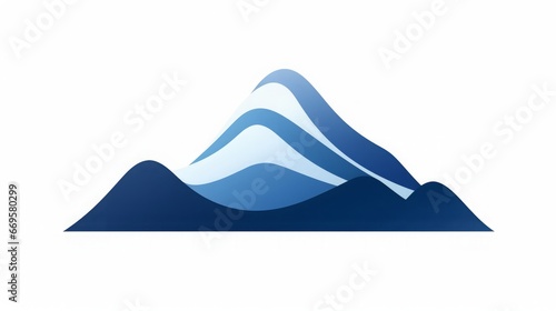 logo  minimalistic  modern  blue mountains  copy space  16 9