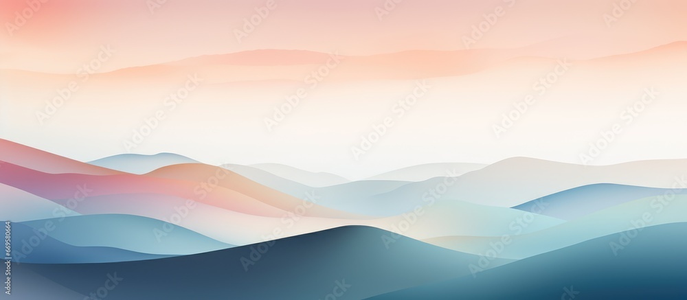 Abstract art with a landscape background