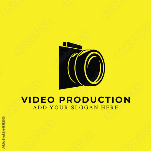 video production logo design vector