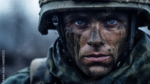 Close up of a soldier after the battle © Victor