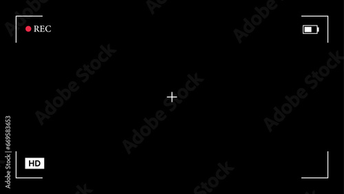 Rec frame background with icons