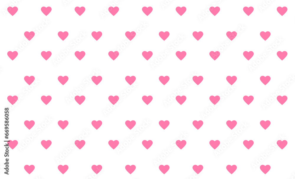 pink hearts background, vector