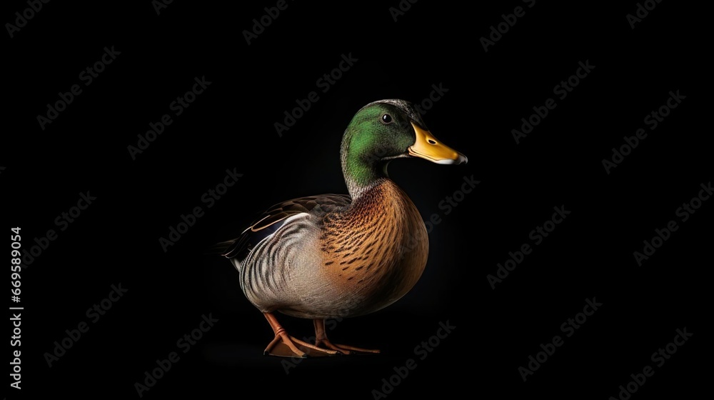 isolated male mallard duck isolated male mallard duck