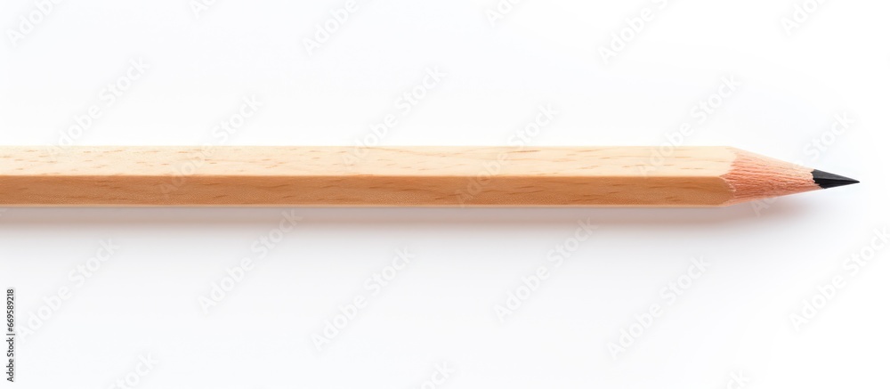 Obraz premium White background with focused pencil