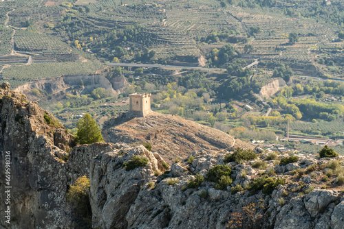 Cocentaina castle on the hill.