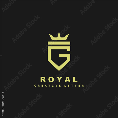 Letter g royal logo photo