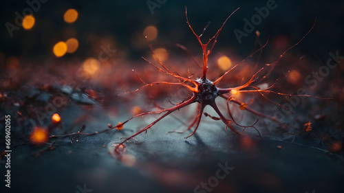 Neuron Wallpaper, a Close-Up Look at the Building Blocks of the Brain 16:9 photo