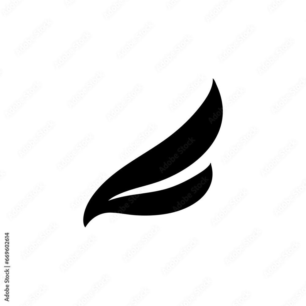 Angel Wings Bird Fly Symbol Logo Icon Abstract Sign