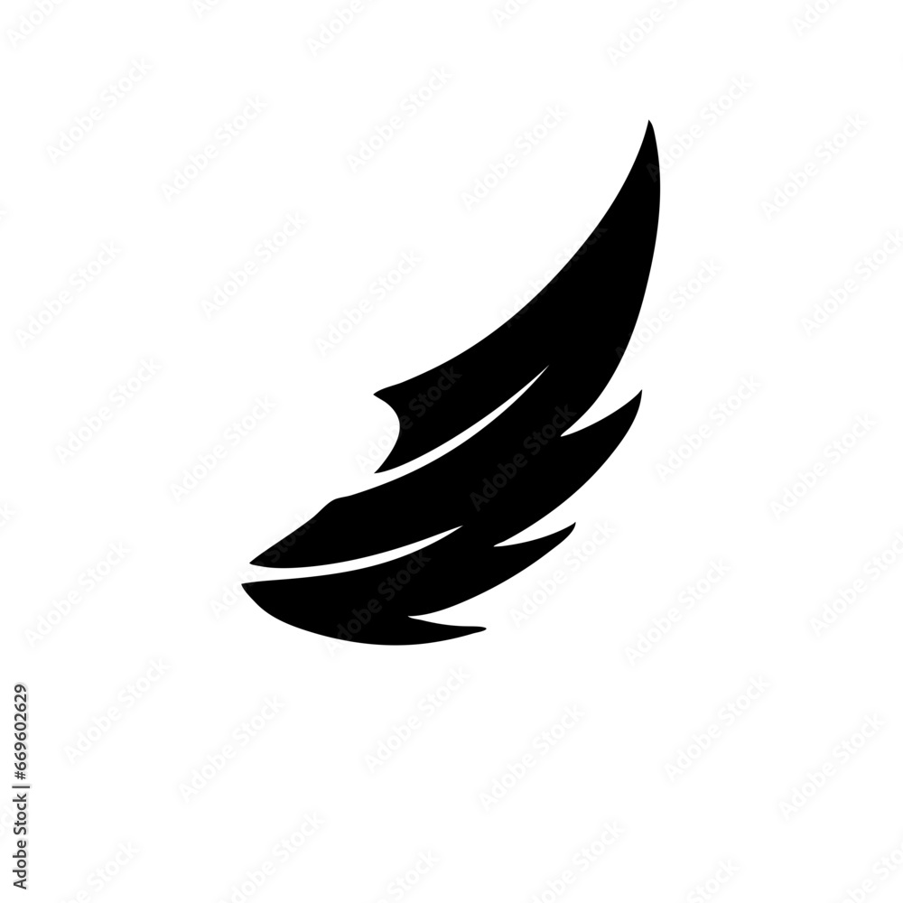Angel Wings Bird Fly Symbol Logo Icon Abstract Sign Angel Wings Bird Fly Symbol Logo Icon Abstract Sign