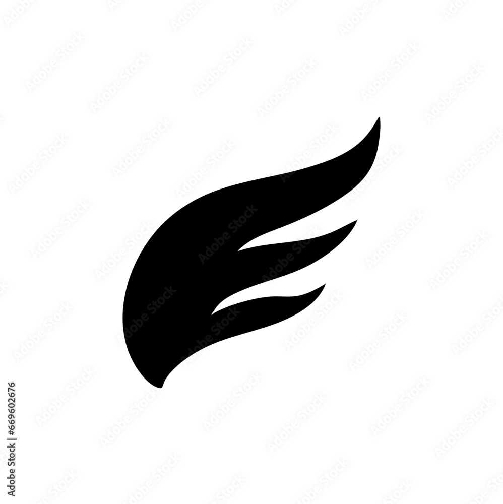 Angel Wings Bird Fly Symbol Logo Icon Abstract Sign Angel Wings Bird Fly Symbol Logo Icon Abstract Sign