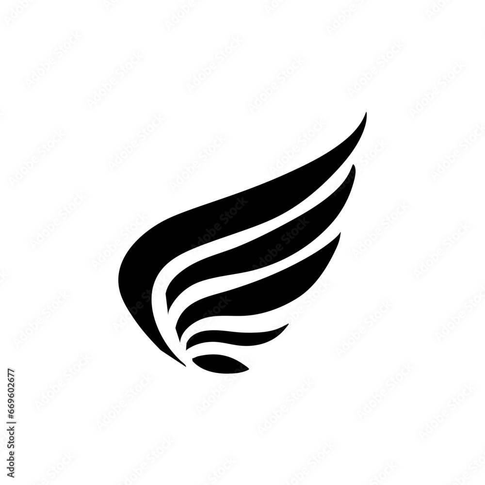 Angel Wings Bird Fly Symbol Logo Icon Abstract Sign Angel Wings Bird Fly Symbol Logo Icon Abstract Sign