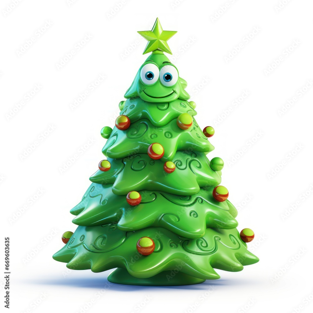 Cute Christmas tree illustration Cute Christmas tree illustration