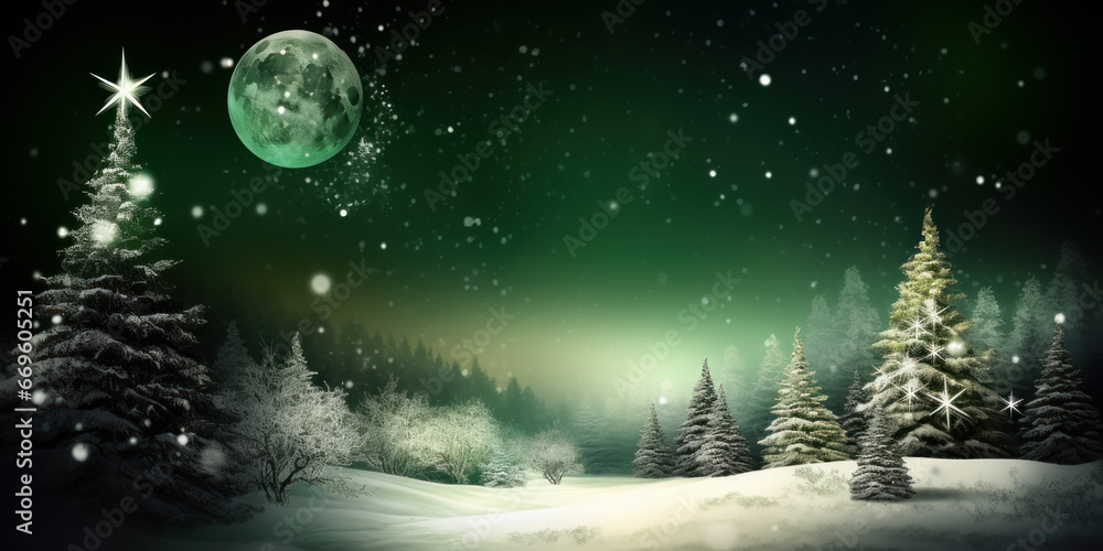 Naklejka premium Greeting card for the Christmas and New Year holidays. Generative AI.