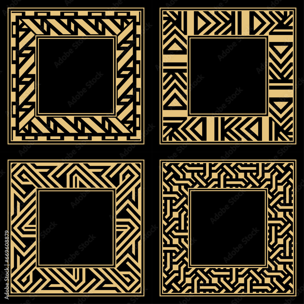 Set. Ornament. Venzel. Logo, template, labels and icons. Vector. Set. Ornament. Venzel. Logo, template, labels and icons. Vector.