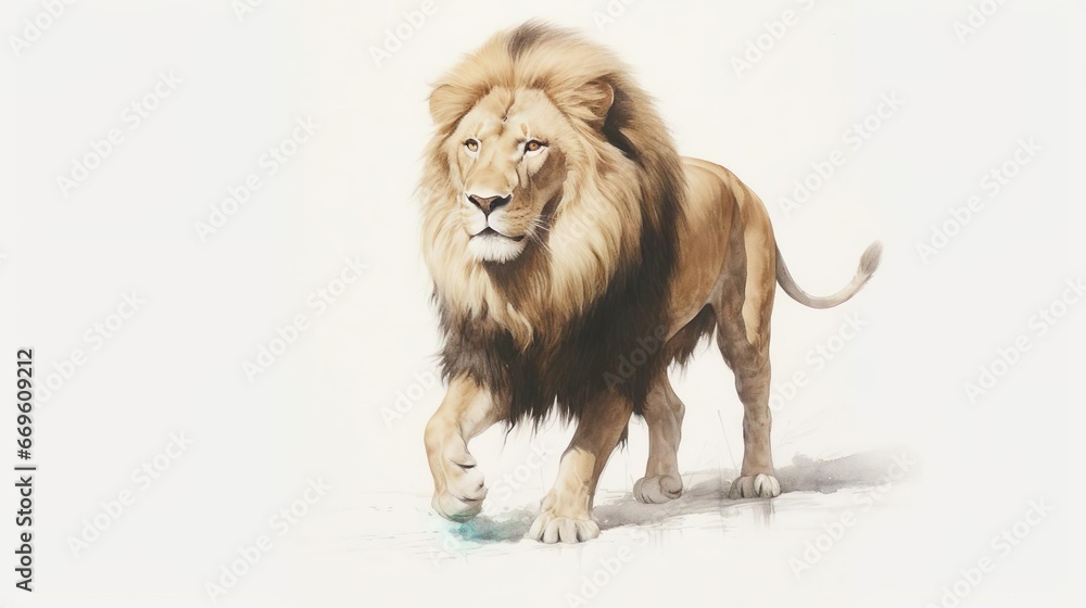 Obraz premium Lion 4 and a half years